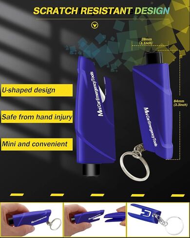 Car Window Breaker Seat Belt Cutter, Glass Breaker Emergency Self Rescue Tool,Pack of 2 in Saudi Arabia