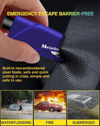 Car Window Breaker Seat Belt Cutter, Glass Breaker Emergency Self Rescue Tool,Pack of 2 in Saudi Arabia