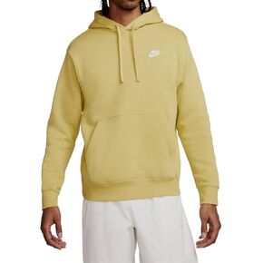 Nike Men's Pull Over Hoodie (US, Alpha, XX-Large, Regular, Regular, Buff Gold/White)