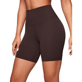 CRZ YOGA Womens ButterLuxe Biker Shorts 6 Inches - High Waisted Workout Running Volleyball Spandex Yoga Shorts in Kuwait