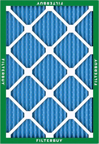 مرشح هواء Filterbuy 17x25x1 MERV 13 Optimal Defense (عبوة من قطعتين)، استبدال مرشحات هواء فرن HVAC AC المطوية (الحجم الفعلي: 16.50 × 24.50 × 0.75 بوصة) in Saudi Arabia