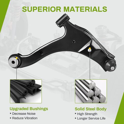 AUTOSAVER88 - طقم ذراع التحكم متوافق مع 1997-2009 Buick Century/Regal/Allure/LaCrosse، 2000-2016 Chevy Impala/Monte Carlo، 1998-2002 Oldsmobile Intrigue، 2006-2008 Pontiac Grand Prix in Saudi Arabia