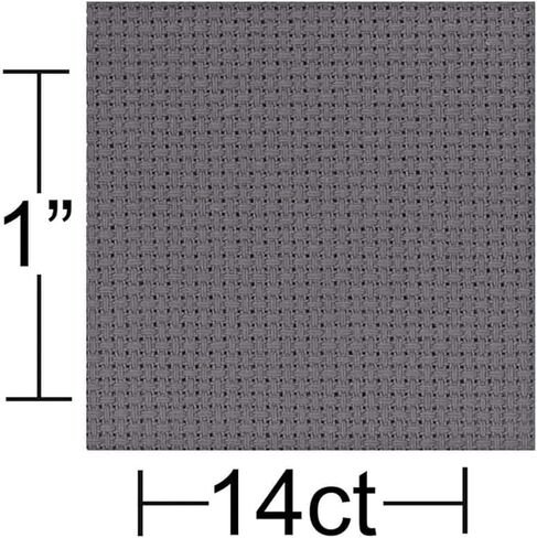 Aida Cloth, 14 Count, 15" x 18", Light Oatmeal Cross Stitch Fabric for Embroidery, Cross Stitch, Machine Embroidery and Needlepoint in Kuwait