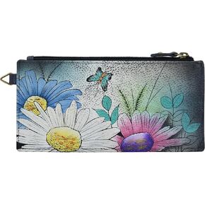 Anna by Anuschka Women's Hand Painted Genuine Leather Organizer Wallet