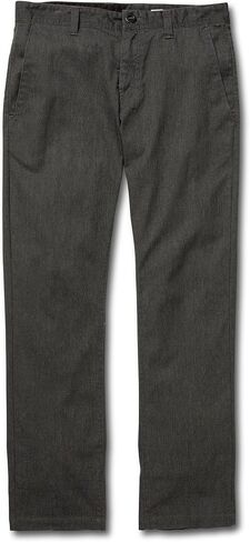 Volcom Men's Frickin Modern Fit Stretch Chino Pant, Charcoal Heather 1, 34W x 30L in Saudi Arabia