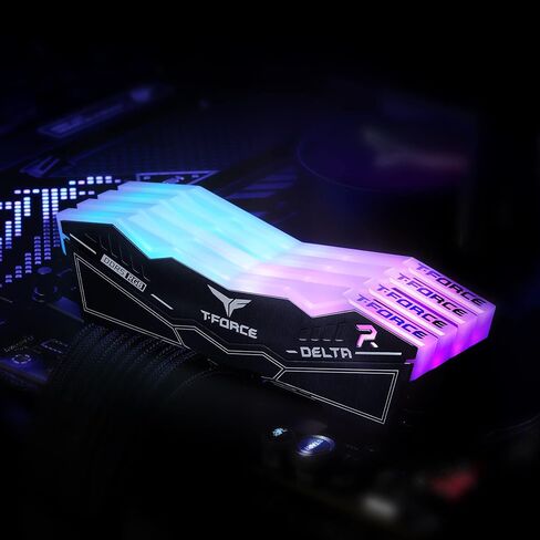 TEAMGROUP T-Force Delta RGB DDR5 Ram 64GB (2x32GB) 6000MHz PC5-48000 CL38 Intel XMP 3.0 & AMD Expo Compatible Desktop Memory Module Ram White FF4D564G6000HC38GDC01 in Saudi Arabia