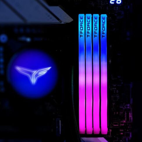 TEAMGROUP T-Force Delta RGB DDR5 Ram 64GB (2x32GB) 6000MHz PC5-48000 CL38 Intel XMP 3.0 & AMD Expo Compatible Desktop Memory Module Ram White FF4D564G6000HC38GDC01 in Saudi Arabia