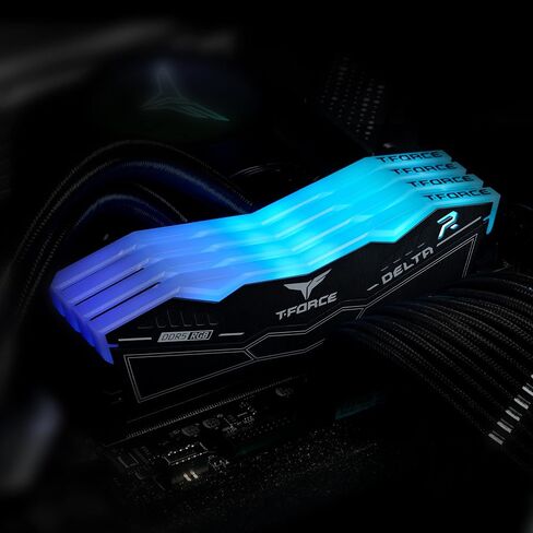 TEAMGROUP T-Force Delta RGB DDR5 Ram 64GB (2x32GB) 6000MHz PC5-48000 CL38 Intel XMP 3.0 & AMD Expo Compatible Desktop Memory Module Ram White FF4D564G6000HC38GDC01 in Saudi Arabia