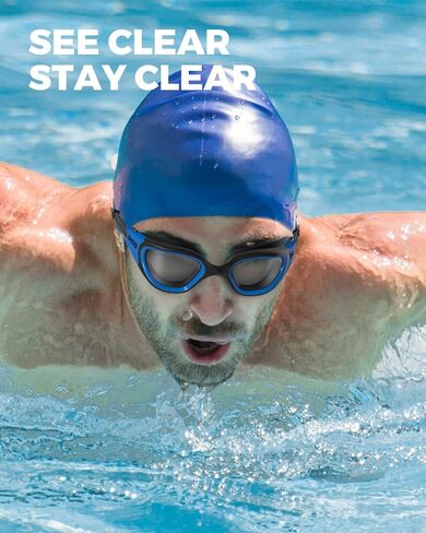 OMID Swim Goggles, P2 Polarized 【Patent & Upgrade】 Anti-Fog Anti-UV No Leakage Swimming Goggles for Adult Men Women Youth in Kuwait