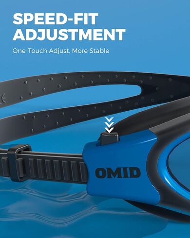 OMID Swim Goggles, P2 Polarized 【Patent & Upgrade】 Anti-Fog Anti-UV No Leakage Swimming Goggles for Adult Men Women Youth in Kuwait