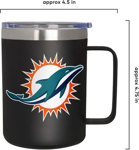 كوب سفر FOCO NFL للجنسين للكبار من الفولاذ المقاوم للصدأ المعزول باللون 14oz مع غطاء in Saudi Arabia