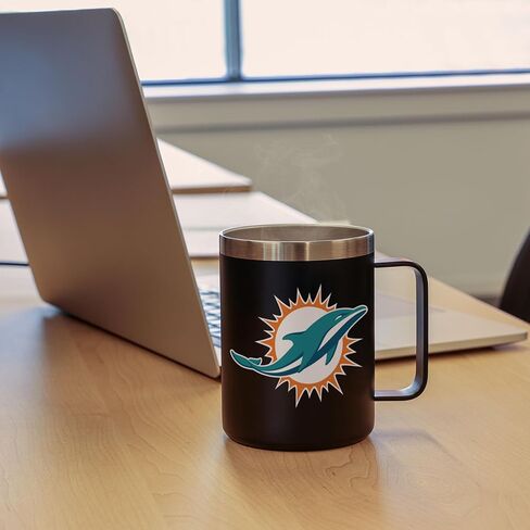 كوب سفر FOCO NFL للجنسين للكبار من الفولاذ المقاوم للصدأ المعزول باللون 14oz مع غطاء in Saudi Arabia