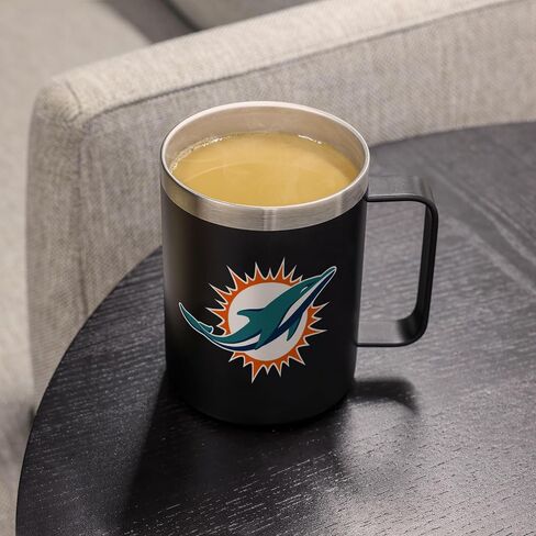 كوب سفر FOCO NFL للجنسين للكبار من الفولاذ المقاوم للصدأ المعزول باللون 14oz مع غطاء in Saudi Arabia