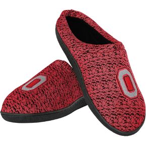 FOCO Mens NCAA College Team Logo Poly Knit Cup Sole Slippers