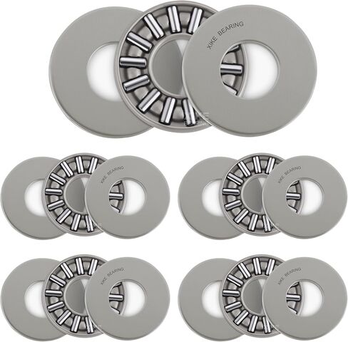 XIKE TC1018 Thrust Needle Roller Bearings with Washers 5/8" Bore 1-1/8" OD 5/64" Width 10pcs in Saudi Arabia
