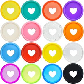 100PCS 1.1inch/28mm Expansion Discs Binder Rings Pen Clip Discs Discbound for DIY Planners Scrapbook(Candy Mixed,1.1inch/28mm 100pcs)
