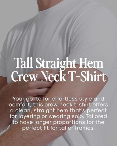 True Classic Men's Short Sleeve Crew Neck T-Shirt, XL, Heather Grey, 3 Pack in Kuwait