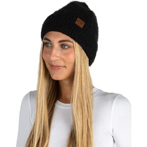 Funky Junque Women's Beanie Super Soft Knit Polyester Warm Winter Boucle Hat Cap