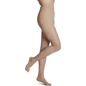 Sigvaris Women's Sheer Fashion Pantyhose - 15-20mmHg Weight Compression - Sheer Spandex Non-Slip Hosiery for Comfortable Everyday Wear - Honey