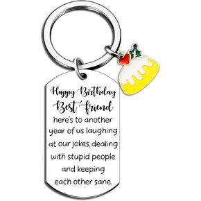 isiyu Happy Birthday Gifts for Women Man Gifts for Women Birthday Unique Best Friends Friendship Keychain for BFF Bestie Female Her Unique Sweet Birthday Family Women’s Presents in Saudi Arabia