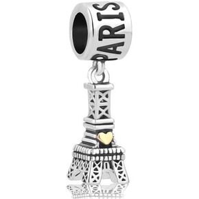 I Love to Travel Charm Tourist Attraction Collection Charm Compatible with Pandora Bracelets