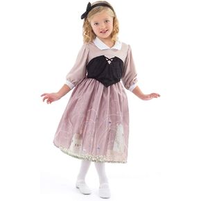Little Adventures Sleeping Beauty Day Dress with Headband Princess Costume (X-Large Age 7-9) - Machine Washable Child Pretend Play and Party Dress with No Glitter