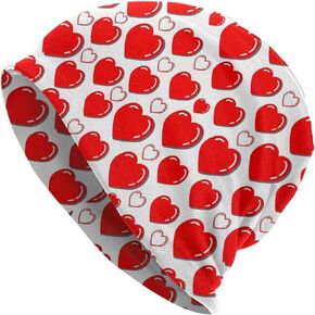 YUZEKABZ Valentine's Day Beanie Hats Winter Warm Hats Knit Hat Slouchy Skull Cap for Men and Women