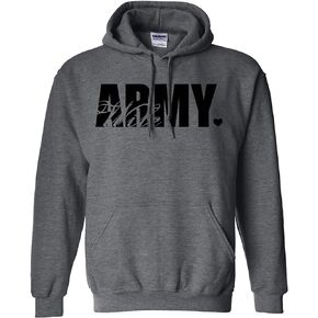 zerogravitee Army Wife Heart Heart Hooded Sweatshirt