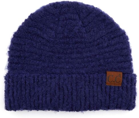 Funky Junque Women's Beanie Super Soft Knit Polyester Warm Winter Boucle Hat Cap in Saudi Arabia