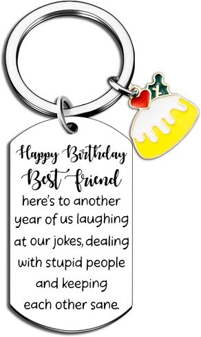 isiyu Happy Birthday Gifts for Women Man Gifts for Women Birthday Unique Best Friends Friendship Keychain for BFF Bestie Female Her Unique Sweet Birthday Family Women’s Presents in Saudi Arabia