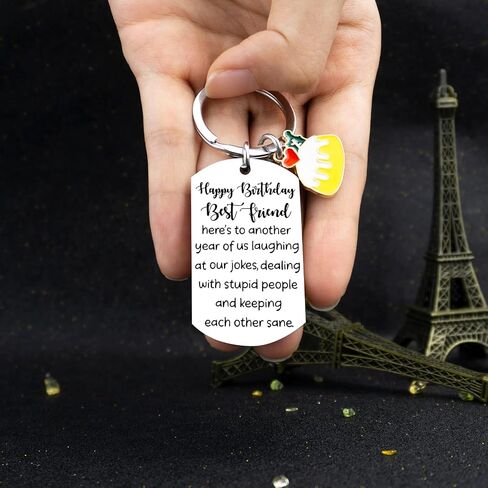 isiyu Happy Birthday Gifts for Women Man Gifts for Women Birthday Unique Best Friends Friendship Keychain for BFF Bestie Female Her Unique Sweet Birthday Family Women’s Presents in Saudi Arabia