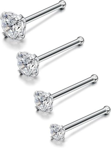 Jstyle 20G Stainless Steel Nose Rings Studs Piercing Body Jewelry 1.5mm 2mm 2.5mm 3mm in Saudi Arabia