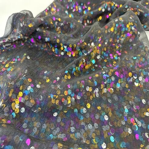 Gzcvba شالات وأغطية الباشمينا النسائية الترتر لفساتين السهرة شال شيفون وشاح لامع مع شرابات in Kuwait