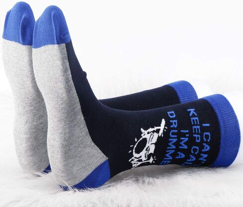 MBMSO 2 Pairs Drummer Socks Drum Socks Funny Drummer Gifts I can’t Keep Calm I’m a Drummer in Saudi Arabia