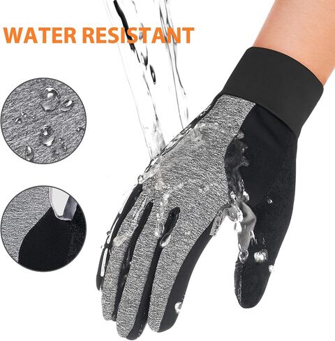 Adoric Winter Gloves for Men and Women - Warm Glove for Cold Weather, Thermal Gloves with Touch Screen Finger for Workout, Running, Cycling, Bike in Kuwait