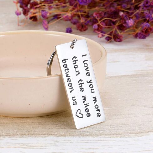 سلسلة مفاتيح بعلاقات المسافات الطويلة للازواج والصديق والزوج والخطيبة والصديقة هدية بعبارة «I'll See You Soon» سلسلة مفاتيح مخصصة للازواج والزوج والاب in Kuwait