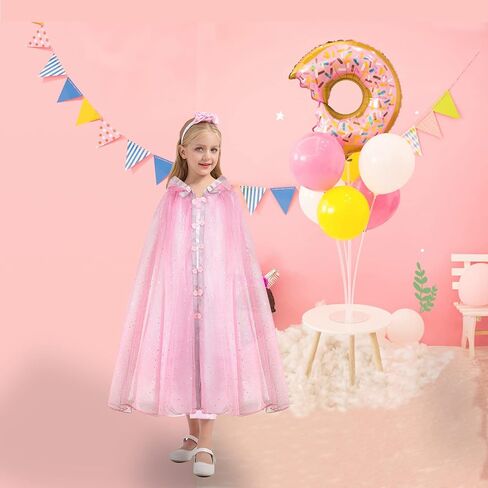 زي الأميرة الرؤوس للفتيات، عباءة الهالوين ميو البراقة لهدايا المهرجانات للفتيات in Kuwait