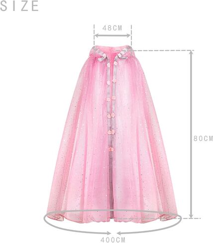 زي الأميرة الرؤوس للفتيات، عباءة الهالوين ميو البراقة لهدايا المهرجانات للفتيات in Kuwait