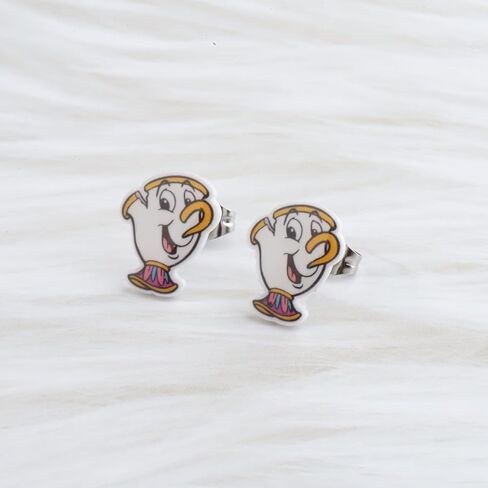 أقراط متدلية من فيلم بيوتي بيست مستوحاة من السيدة بوتس وتشيب، أقراط خيالية لها in Kuwait