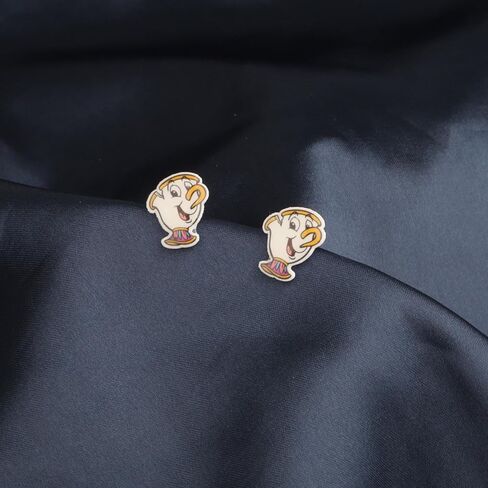 أقراط متدلية من فيلم بيوتي بيست مستوحاة من السيدة بوتس وتشيب، أقراط خيالية لها in Kuwait