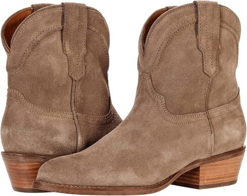 LEHOOR النساء كاوبوي أحذية الكاحل الغربية أشار تو كعب منخفض مكدس راعية البقر الجوارب الخامس قطع خمر ترهل كتلة مكتنزة كعب الانزلاق على فستان قصير الأحذية in Kuwait