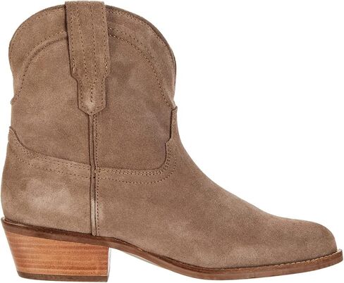 LEHOOR النساء كاوبوي أحذية الكاحل الغربية أشار تو كعب منخفض مكدس راعية البقر الجوارب الخامس قطع خمر ترهل كتلة مكتنزة كعب الانزلاق على فستان قصير الأحذية in Kuwait