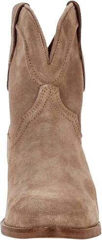 LEHOOR النساء كاوبوي أحذية الكاحل الغربية أشار تو كعب منخفض مكدس راعية البقر الجوارب الخامس قطع خمر ترهل كتلة مكتنزة كعب الانزلاق على فستان قصير الأحذية in Kuwait