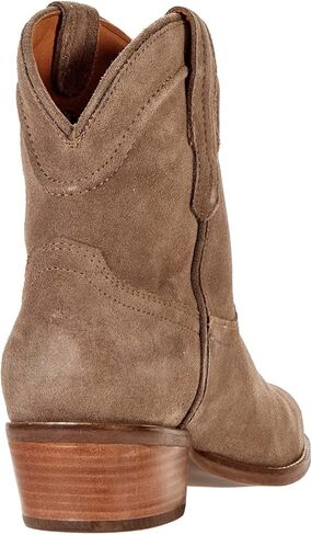 LEHOOR النساء كاوبوي أحذية الكاحل الغربية أشار تو كعب منخفض مكدس راعية البقر الجوارب الخامس قطع خمر ترهل كتلة مكتنزة كعب الانزلاق على فستان قصير الأحذية in Kuwait