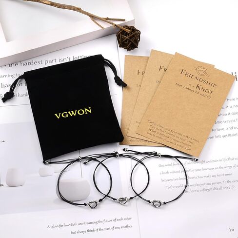 Pinky Promise Friendship Bracelets Distance Matching Best Friend, Mom Daughters, Sisters, Family, Couples Gifts for Birthday, Party in Kuwait