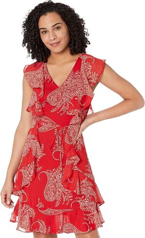 TOMMY HILFIGER Women's Sleeveless Ruffle Dress in Saudi Arabia