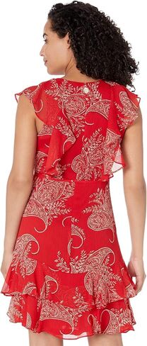 TOMMY HILFIGER Women's Sleeveless Ruffle Dress in Saudi Arabia