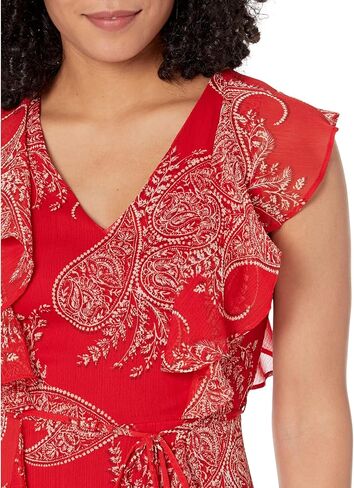 TOMMY HILFIGER Women's Sleeveless Ruffle Dress in Saudi Arabia