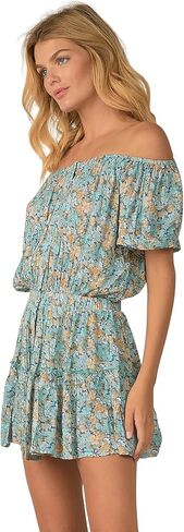 ELAN Women's Emery Peasant Puff Sleeve Mini Dress in Kuwait