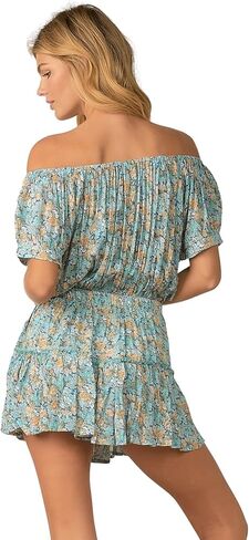 ELAN Women's Emery Peasant Puff Sleeve Mini Dress in Kuwait